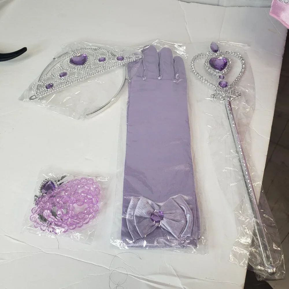 Nice New Disney Jr Sofia the First Purple Dress Costume size 3-5yrs